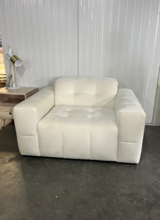 Fauteuil Chicago velvet, Cosmopolitan Design, Creme